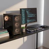 Boîtier PC Gaming Mid-Tower Premium Neuf de la Marque Pcooling – Boîtiers d'Ordinateur de Bureau RGB pour PC