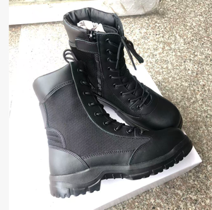 Bottes tactiques robustes pour hommes TSB601 en cuir de vachette pleine fleur avec semelle extérieure en PU double densité, personnalisation OEM ODM, coopération. - Product Image 6