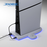 Station de charge de ventilateur de refroidissement à alimentation directe d'usine DOBE support vertical pour accessoires de console de jeu PS5 Slim