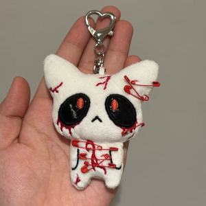 LLavero de peluche gótico de terror para Halloween, bolso de muñeca de monstruo sangriento, accesorios de miedo para mochila, decoración de fiesta de Cosplay, moda - Product Image 1