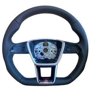 พวงมาลัยรูปตัว D มีรูพรุนสำหรับกีฬาพื้นแบน A8 A7 <span class=keywords><strong>A6</strong></span> Audi - Product Image 1