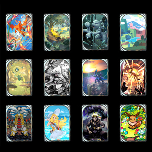 Cartes en papier 3D de qualité supérieure en gros, modèle de sculpture de papier Pokemoned, Pikachu, art de bande <span class=keywords><strong>dessin</strong></span>ée, décoration d'Halloween, collection, boîte de booster, boîte cadeau - Product Image 3