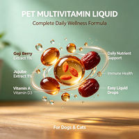 Gouttes buvables multivitaminées pour chiens et chats – Formule bien-être quotidienne avec Vitamine A et Vitamine D3 – Complément alimentaire