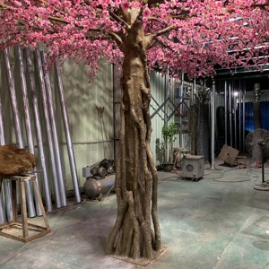 Hot Bán Tùy Chỉnh Quy Mô Lớn Cây Nhân Tạo Hoa Anh Đào Cây Trang Trí Đám Cưới Trong Nhà Ngoài Trời Cây Màu Hồng Hoa Trắng - Product Image 5