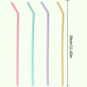 Pailles à boire en silicone pliables et réutilisables, sans BPA, qualité alimentaire, pour eau, jus et autres boissons - Product Image 6