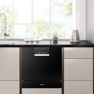 Электрическая кухонная посудомоечная машина со стеклянной стойкой из нержавеющей стали, встроенная автоматическая для домашнего и гостиничного использования - Product Image 3