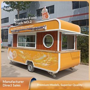 Carrito de Comedor Multifuncional Retro, Carrito de Comida, Equipo para Puestos Comerciales, Carrito Móvil para Desayuno - Product Image 6