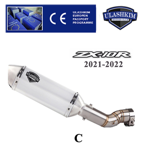 ZX-10R moto silencieux d'échappement sans lacet 2021 2022 <span class=keywords><strong>2023</strong></span> pour Kawasaki <span class=keywords><strong>ZX10R</strong></span> ZX-10r silencieux d'échappement s'échappe - Product Image 4