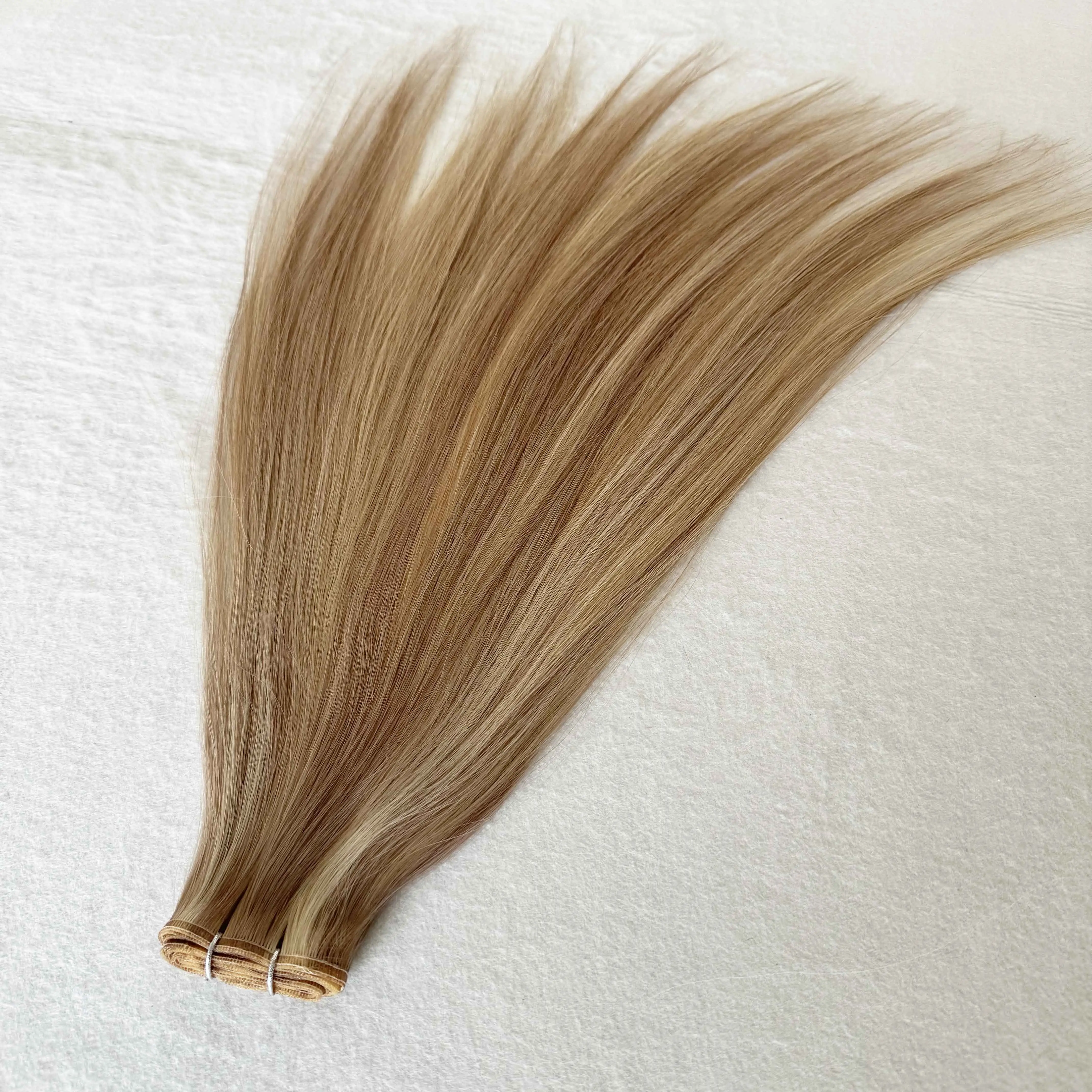 Groothandel Cuticula Uitgelijnd Dubbel Getrokken Tip Menselijke Extensie Platte Inslag Hair Extensions