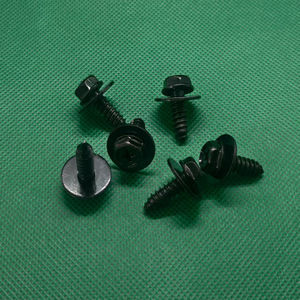 Tornillos autorroscantes M6 para guardabarros de coche, parachoques, protectores de pasos de rueda, guardabarros, hierro cincado, longitud de 18mm y 25mm - Product Image 3