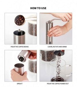 Manual Coffee Bean Hand <b>Grinder</b> Stainless Steel Comercial Adjustable Setting Burr Coffee <b>Grinder</b> - Product Image 3