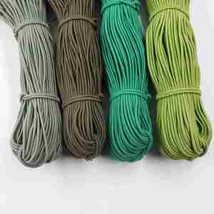 Colorful Elastic Rubber <b>Cord</b> String Polyester 2-3mm Elastic <b>Cord</b> Rubber Ropes for Shoes Bags Garments Home Textiles Packaging - Product Image 2