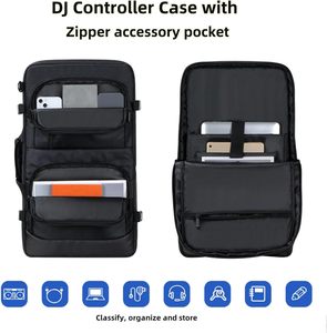 กระเป๋าใส่คอนโทรลเลอร์ดีเจแบบกำหนดเอง <span class=keywords><strong>DDJ</strong></span> FLX4/<span class=keywords><strong>DDJ</strong></span> <span class=keywords><strong>400</strong></span>/<span class=keywords><strong>DDJ</strong></span> REV1 - กระเป๋าเป้สะพายหลังแบบนุ่มสำหรับดีเจ & กระเป๋าใส่อุปกรณ์ - 21.6*11.6*3.9 นิ้ว - Product Image 3