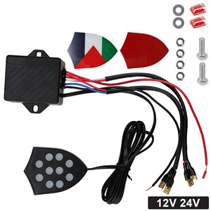 ตัวควบคุมเสียงเพลง 10 เสียง 12V 24V สำหรับลำโพงแตรลม ชุดอัพเกรดวัสดุ ABS - Product Image 2