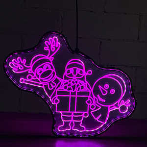 <span class=keywords><strong>ไฟ</strong></span>ตกแต่งคริสต์มาสแบบใหม่ ดีไซน์ RGB เปลี่ยนสีได้ ป้ายอะคริลิคเรืองแสง ป้าย<span class=keywords><strong>ไฟ</strong></span>นีออน - Product Image 6