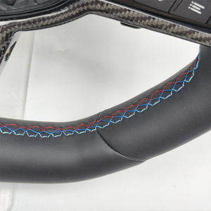 Volante Sportivo in Pelle Stile CS per Auto BMW Serie 5 G10 <span class=keywords><strong>G20</strong></span> <span class=keywords><strong>G30</strong></span> - Product Image 3