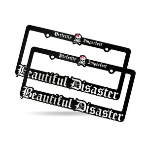 Marco de Matrícula Universal para Automóvil de Lujo, de Plástico, con Logotipo Personalizado en 3D/Impresión Plateada, Tipo Colgante, 6x12 Pulgadas - Product Image 3