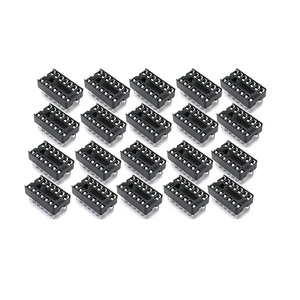 Conector de Enchufe DIP de 16 Pines para Microcontroladores y Componentes IC, Montaje en Placa PCB y Proyectos de Electrónica Integrada - Product Image 1
