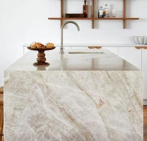 Plan de travail en marbre moderne et populaire, dalle de quartzite Taj Mahal, design <span class=keywords><strong>pour</strong></span> îlot de cuisine, meuble-lavabo de salle de bain, plan de travail en marbre - Product Image 2