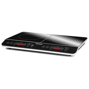 Cuisinière à induction double Hi Tech Chef 3500W 2 zones noir et argent - Product Image 1
