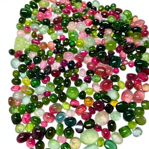 พลอย FAIJAN GEMS คุณภาพสูง พลอยทัวร์มาลีนธรรมชาติหลากสี รูปทรงคาโบชองแบบคละ  พลอยหลวมจากรัฐราชสถาน ขนาดปรับแต่งได้ - Product Image 1