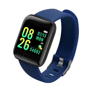 D13 1 Pantalla a color de 3 pulgadas 116 Plus Pulsera inteligente deportiva Rastreador de reloj de fitness Conectado y manténgase en forma