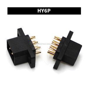 Connettore ibrido HCD JY6P a 6 pin per montaggio su pannello, 5A, per batterie di accumulo energetico, maschio/femmina, accessorio in rame nero - Product Image 3