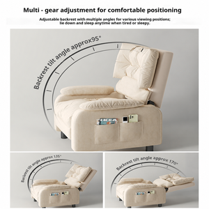 Fauteuil inclinable ergonomique multifonctionnel réglable pour adultes, idéal pour le salon - Product Image 2