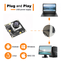 Sensor CMOS UHD IMX317 8MP MJPG YUY2 Output 4K 30FPS USB 3.0 Tipe-C Modul Kamera Autofokus untuk Robot Pembersih Lantai OEM