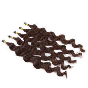 Extensions de cheveux Remy à double tirage avec pointes pré-collées V/<span class=keywords><strong>U</strong></span>/I, 100% cheveux humains, extensions de cheveux I-tip à double tirage - Product Image 5