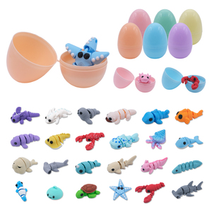Giocattolo Articolato di Animali Marini Stampato in 3D, Confezione Sorpresa con Uova, Bambola di Creature Marine con Articolazioni Mobili, Giocattolo Educativo Antistress per Bambini - Product Image 1