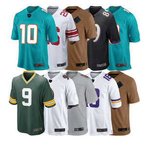 来样定做裤子带垫定制运动衫t恤男士美式橄榄球运动衫定制标志美式足球运动衫 - Product Image 1