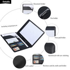 Cartella in pelle <span class=keywords><strong>A4</strong></span> per cartelle di lavoro in formato <span class=keywords><strong>A4</strong></span> con curriculum e porta carte - Product Image 3