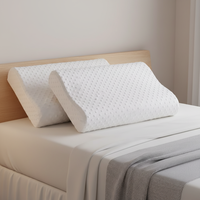 Oreiller en mousse à mémoire de forme pour la protection du cou, à récupération lente, pour un sommeil sain, avec logo personnalisé, cadeau, achat en groupe, vente en gros, dropshipping