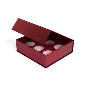 Boîte cadeau <span class=keywords><strong>de</strong></span> luxe bordeaux à couvercle magnétique, vente en gros, emballage rigide <span class=keywords><strong>personnalisé</strong></span> en cuir <span class=keywords><strong>de</strong></span> âne et pour produits <span class=keywords><strong>de</strong></span> <span class=keywords><strong>santé</strong></span> - Product Image 3