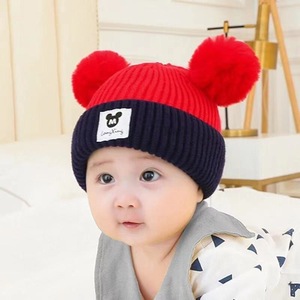Nouveau Style de mode de haute qualité chaud fourrure châle enfants hiver coupe-vent mignon noël bébé pull en peluche chapeau écharpe - Product Image 3