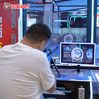 Yulong Sports Q-1 Machine d'arcade de tir vidéo gonflable à monnayeur pour zone de jeux, modèle Transformer Real Gun Metal Max