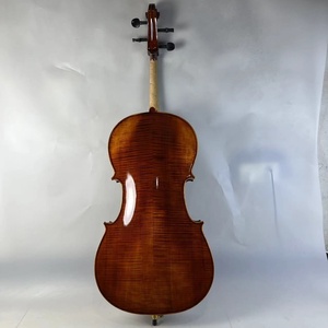 Cello <span class=keywords><strong>haut</strong></span> <span class=keywords><strong>de</strong></span> <span class=keywords><strong>gamme</strong></span> fait main en érable flammé, épicéa et érable massif pour la performance et les examens - Product Image 4