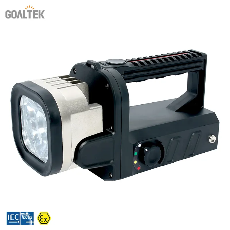 Linterna portátil ATEX/ IECEx, luz LED recargable, a prueba de explosiones
