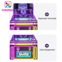Machine interactive de jeu d'arcade de rachat de grand écran pour Game Center Funspace