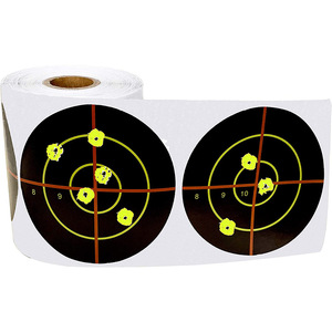 <b>Shooting</b> Target Roll Paper Bullseye Sticker Self Adhesive For Practice Range Use - Product Image 1