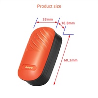 Traqueur GPS G51 Modèle 4G étanche IP67 Localisation en temps réel Clip arrière pour animaux de compagnie GPS/AGPS/WIFI/4G Cat1/GSM Matière plastique GPRS/LBS