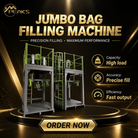 Machine de remplissage semi-automatique de sacs jumbo/sacs en vrac pour poudre, capacité 500-2000 kg, pour charbon de bois