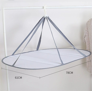 Windproof Laundry <strong>Hanging</strong> <strong>Dryer</strong> for Sweater <strong>Socks</strong> Towels Underwear Mesh Folding Drying Rack - Product Image 3