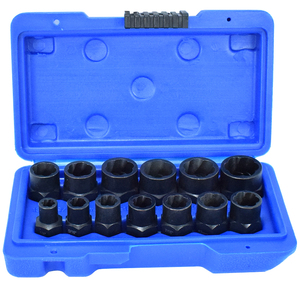 2022 Professional Factory Wholesale 13 Pieces Nut Extractor <strong>Socket</strong> Impact Bolt Nut Screw Removal Tool Set <strong>Socket</strong> <strong>Wrench</strong> - Product Image 1