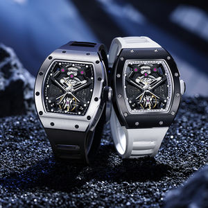 Reloj Mecánico Automático para Hombre, de Lujo, Esqueleto, Cronógrafo, Resistente al Agua, con Caja de Fibra de Carbono - Product Image 6