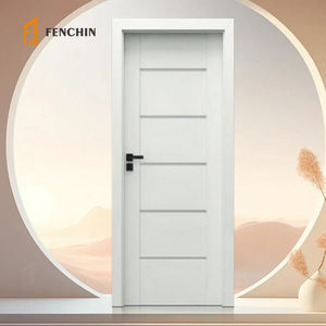 Luxury Modern <strong>Wooden</strong> Frost White Oak Contemporary Sliding <strong>Room</strong> Prehung Interior Wood Door Iron <strong>Gate</strong> <strong>Designs</strong> With Frame - Product Image 5