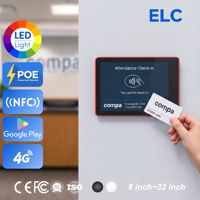 Tableta PoE RK3568 de 10.1 Pulgadas con Lector NFC RFID para Control de Asistencia de Empleados, Android 11 SDK Personalizado e Indicador de Estado LED RGB