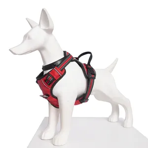 Factory No Pull Pet Vest Adjustable Reflective Oxford Easy Control Dog Harness