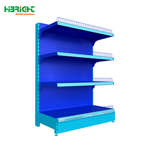 Heavy Duty <b>Metal</b> Gondola Shelf Adjustable Retail Display Rack 6 Layer Supermarket Store Shelving - Product Image 2